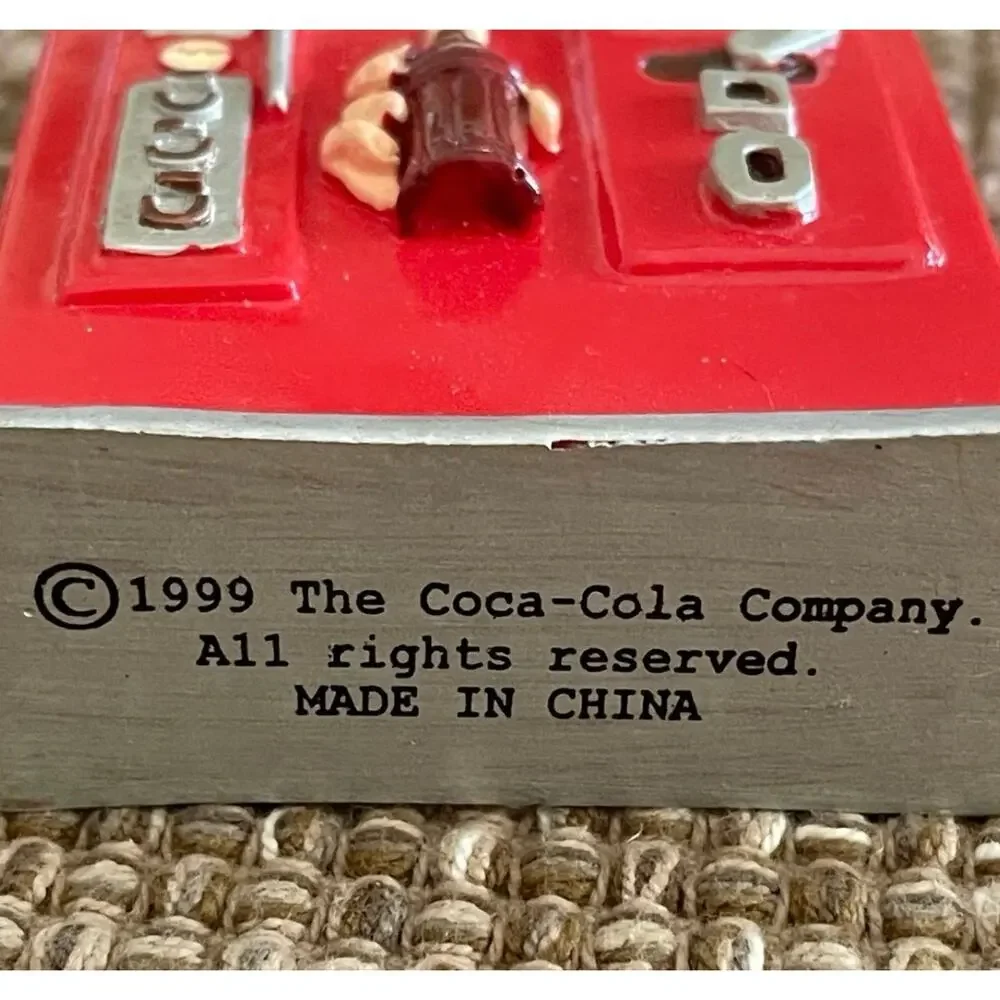 Vintage Coca Cola Bottle dispenser Christmas ornament 1999